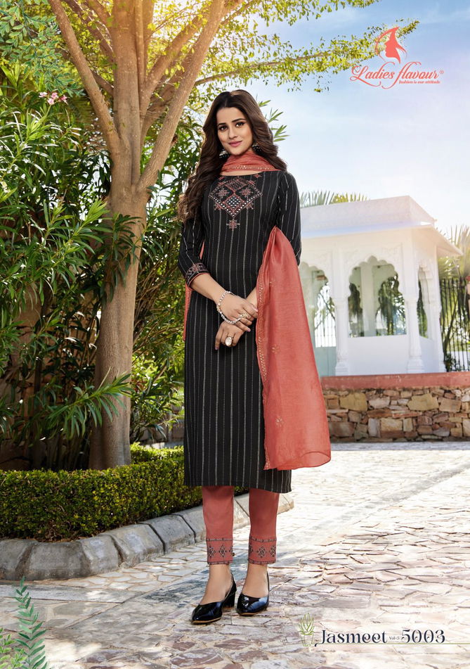 Jasmeet Vol 5 By Ladies Flavour Salwar Suits Readymade Catalog